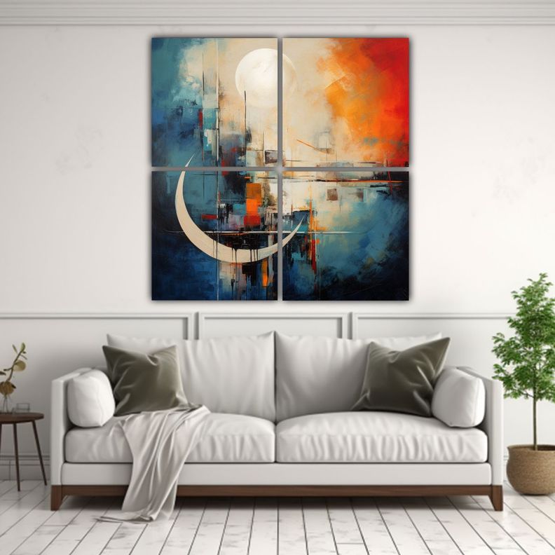 Cuadros Abstractos De Cuadro De Esperanza 160x160 Cm-2