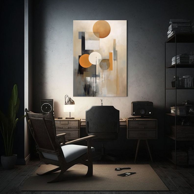 Pintura De Arte De Pared Concepto Luminosidad Hut 80x120 Cm-2