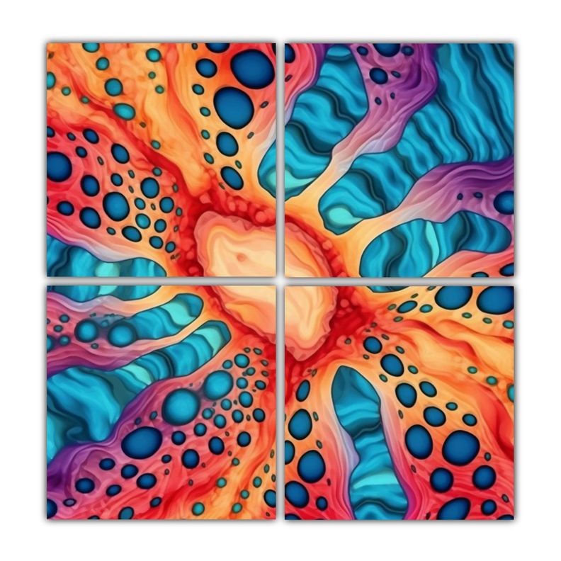Cuadro De Arte Surrealista Y Creativo Con Diseno 80x80 Cm