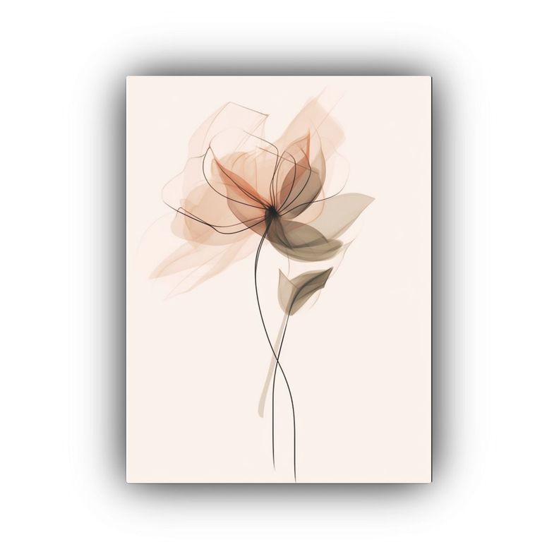 Pintura De Pared Con Detalles De Flor De Loto 20x30cm-0