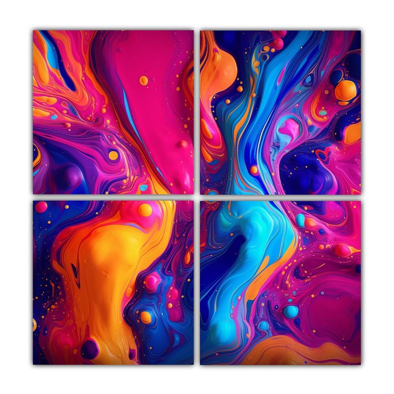 Pintura Abstracta Decorativa Inspiracion 60x60 Cm
