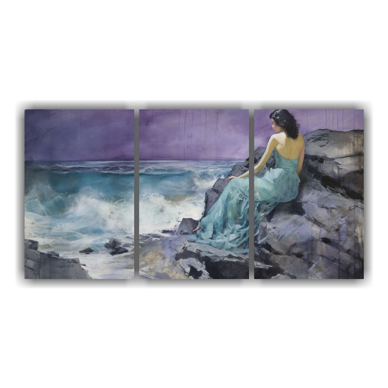 Pinturas Decorativas Set 2 Artes Forma Impactante 120x60 Cm-0