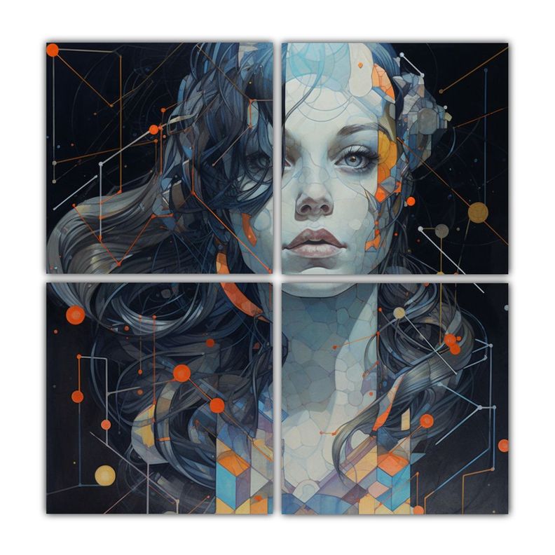 Pinturas Decorativas De Arquitectura Brutalista 100x100 Cm