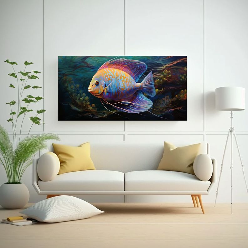 Cuadro Dibujo De Salón: Pintura Al Estilo óleo 100x50cm-2