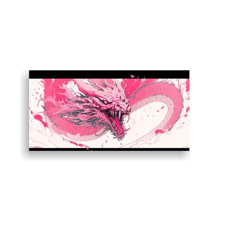 Cuadro Imagen Naturaleza: Dragón Rosa En 100x50 Cm DecoCuadros | Paris.cl