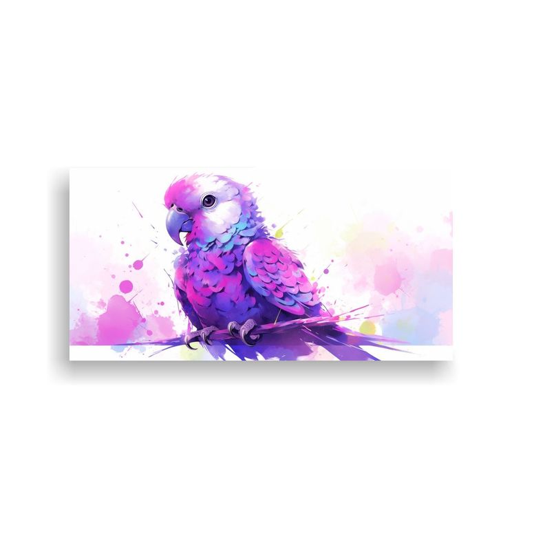 Cuadro Arte Pop De Loro Amazon En Colores Morado 40x20cm-0