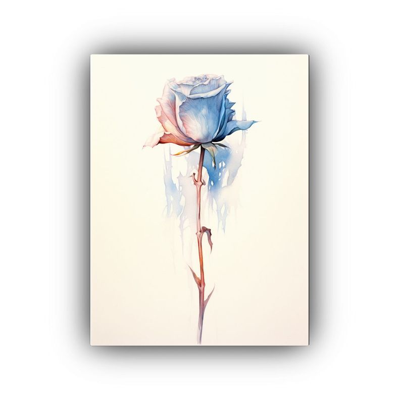 Pintura Decorativa De Pared Con Intensa Rosa 40x50cm-0