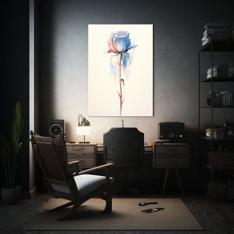 Pintura Decorativa De Pared Con Intensa Rosa 40x50cm-2