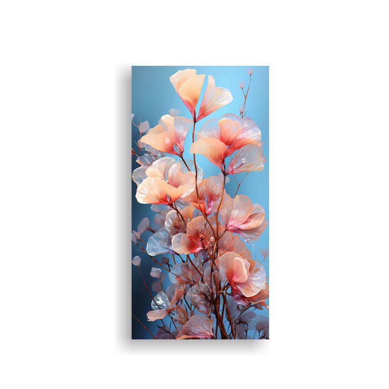Pintura Decorativa Con Movimiento Armónico Ginkgo 30x60cm-0