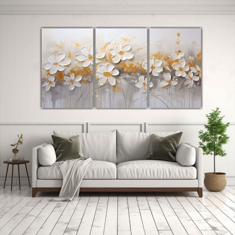 Pintura Acrílica Sin Costuras En Lienzo Estilo 120x60 Cm-2