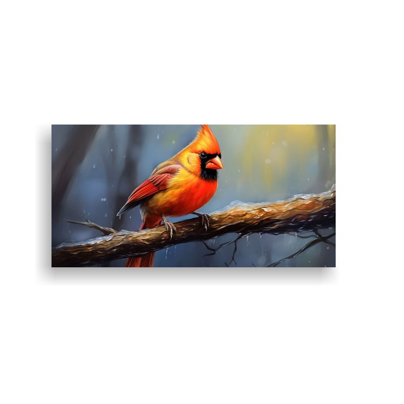 Pintura Al Estilo óleo Estilo Cardinal Colorido 60x30cm-0