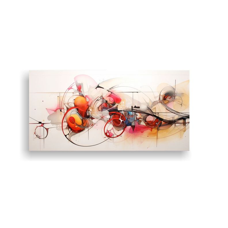 Cuadros Abstractos Multicolor En Venta 60x30 Cm