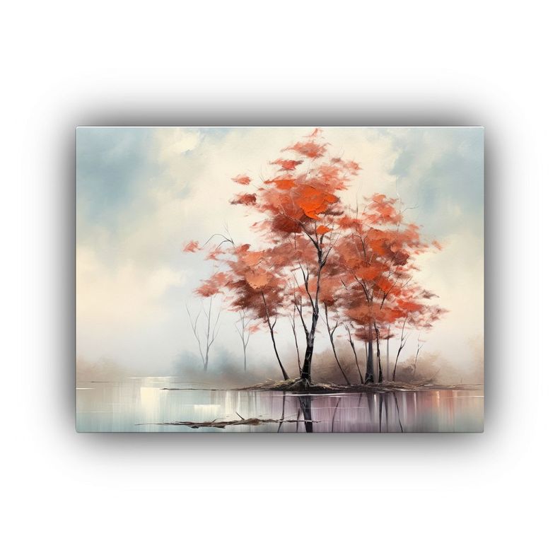 Pintura Al óleo De Arte Moderno: Tarde Brumosa 30x20cm-0