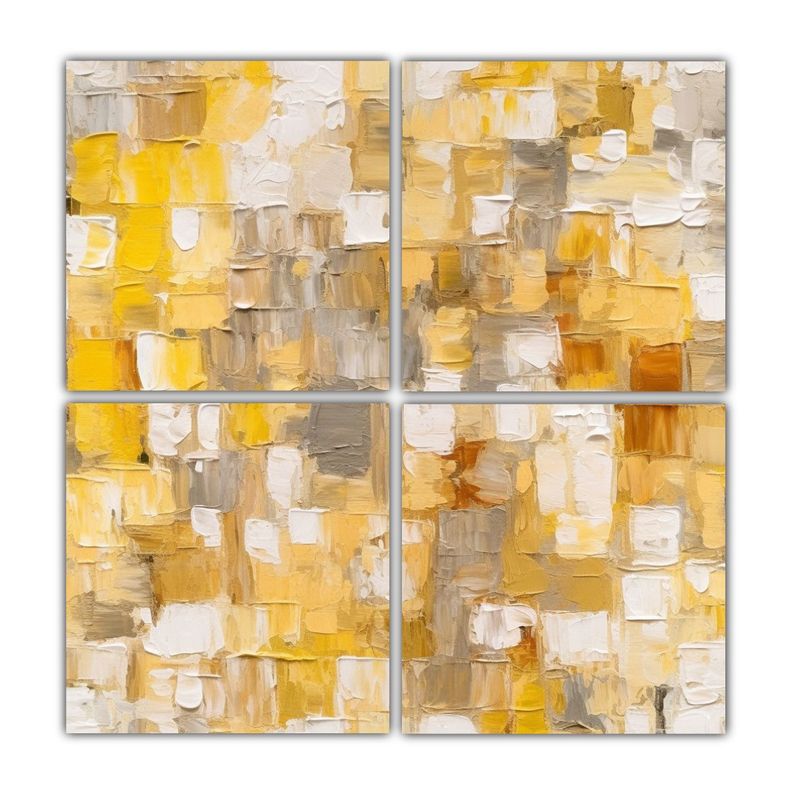 Cuadro Decorativo Abstracto Con Cuadros Grandes 180x180 Cm-0