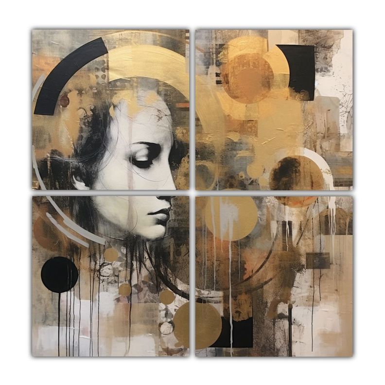 Pinturas Contemporaneas Intrincadas: Un Viaje 80x80 Cm