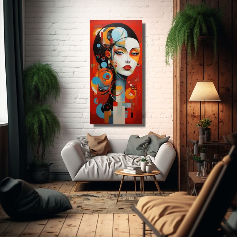 Cuadros Abstractos Y Figurativos De Lienzo 40x80cm-2