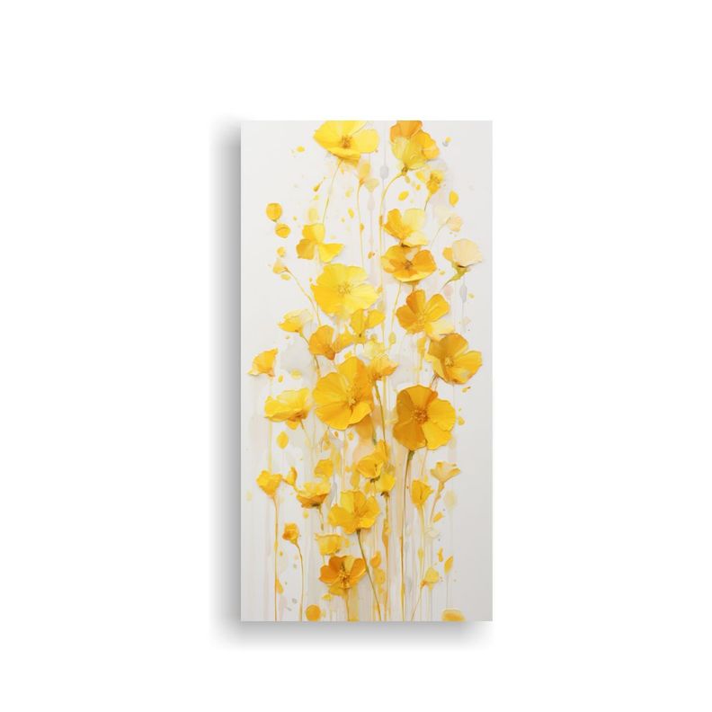 Pintura Acrílica Fluida Sobre Lienzo Blanco 60x120cm-0