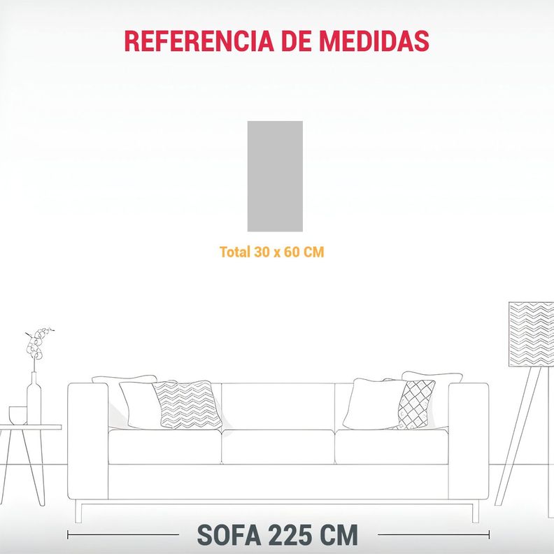 Cuadro De Decoración Para El Living Con Estilo 30x60cm-1