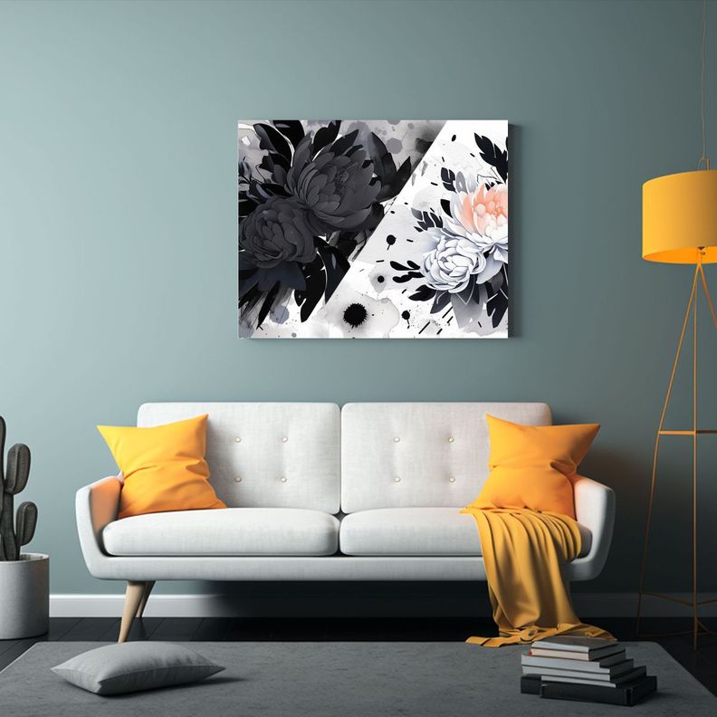 Cuadroes De Pared En Blanco Y Negro Con Personalidad Neonoir 65x50cm-2