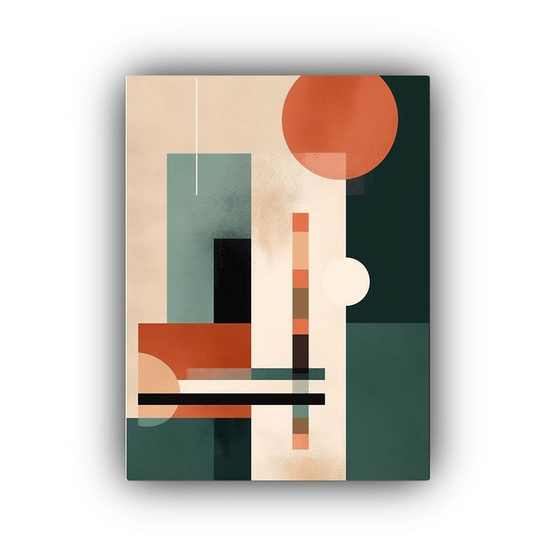 Arte De Pared Composición Dinámica Abstracta 20x30cm-0