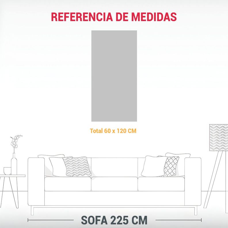 Cuadro Decorativo Vida Serenas Ondulaciones 60x120cm-1