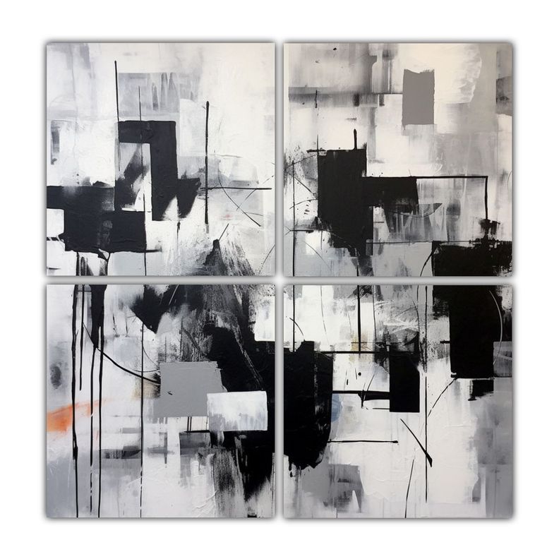 Cuatro Artes Expresion Perspectiva Groze Pintura 40x40 Cm