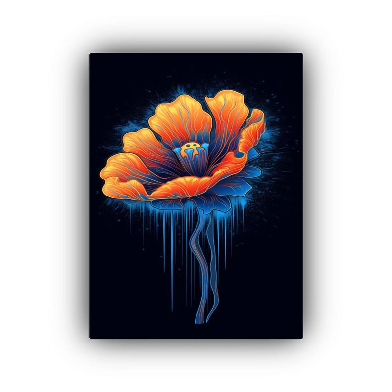 Cuadro Abstracto En Lienzo Con Efecto Visual 50x75cm