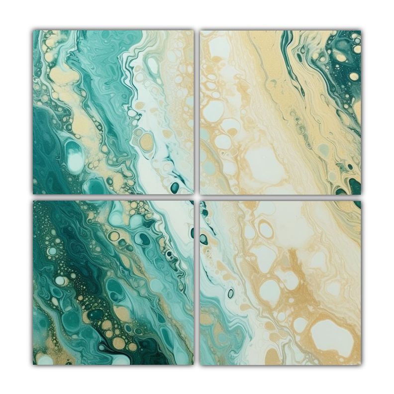 Cuadros Modernos: Composicion Equilibrada Resina 60x60 Cm