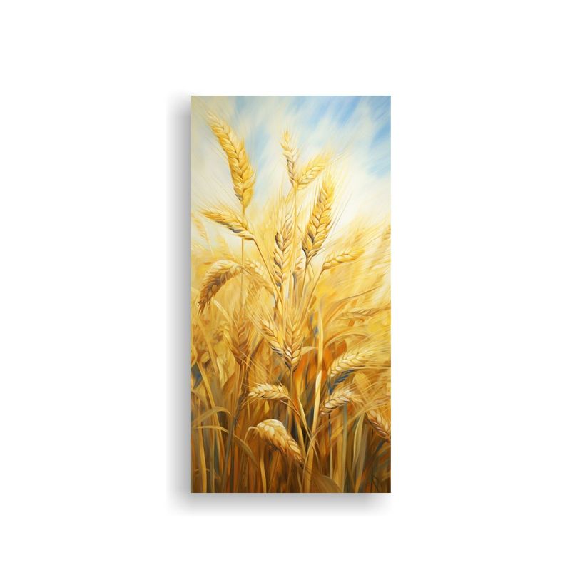 Pintura Abstracta De Hierbas En Estilo De óleo 20x40cm-0