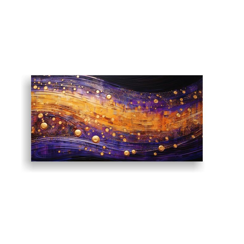 Pintura De Lienzo Estilo Puntillismo Luminoso 80x40cm-0