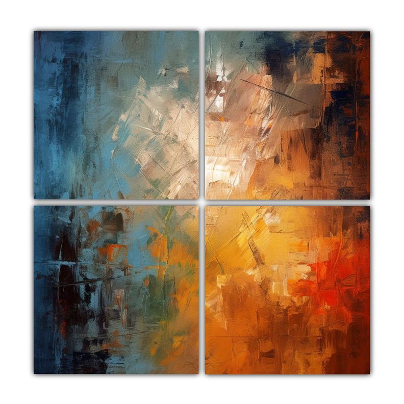 Cuadro Pared Decoracion Abstracto HD 4K 80x80 Cm