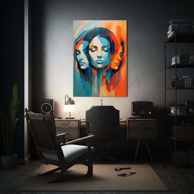 Lienzo Tela Sublimada Motivo Artístico De Martin 80x120cm-2