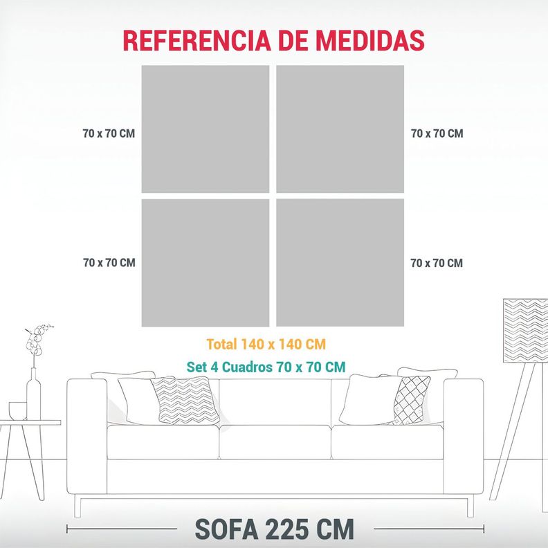 Cuadro Moderno Impactante Ciudad Pintura Al óleo 140x140 Cm-1