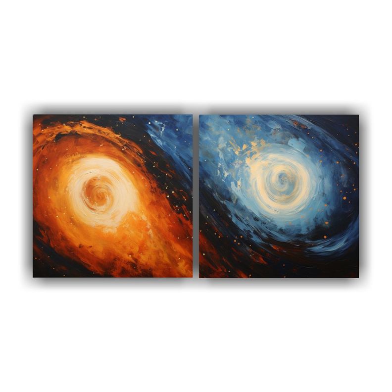 Arte De Pared Composición Luminosa En Lienzo 140x70 Cm-0