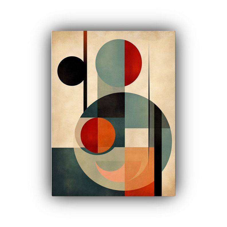 Cuadro Abstracto De Colores Para Decoración 50x65cm-0