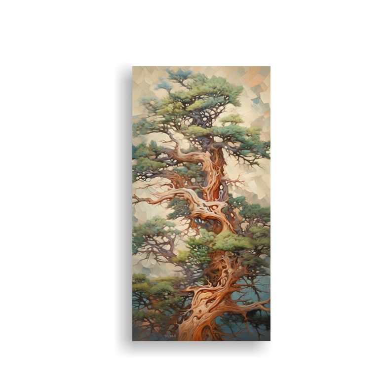 Cuadro De Pared Naturaleza Viva, Árbol De Cedro, 30x60cm-0