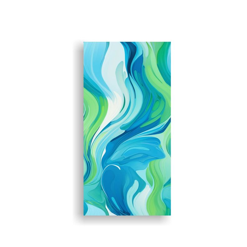 Pintura En Lienzo Juvenil Con Colores Vibrantes Y 50x100cm-0