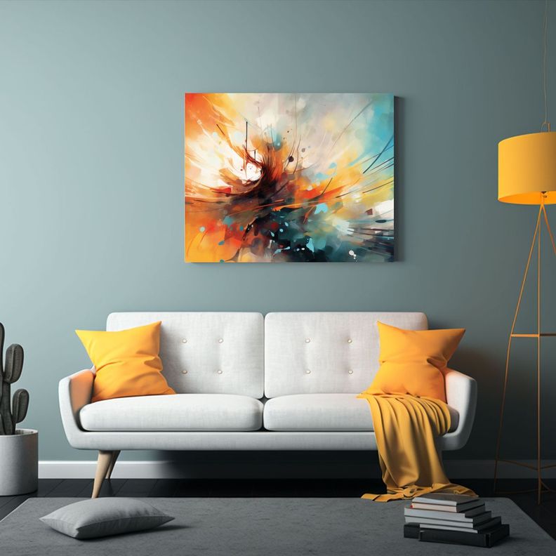 Cuadro Abstracto Temática Abstracta: Decoración 60x40cm-2
