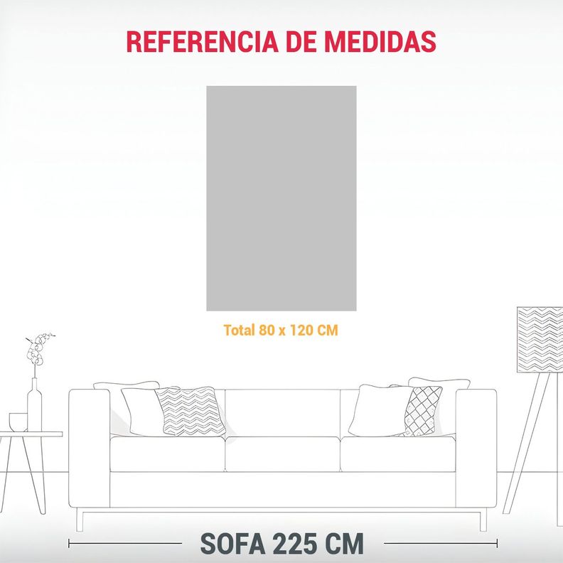 Cuadro Decorativo De Una Planta Suculenta 80x120cm-1