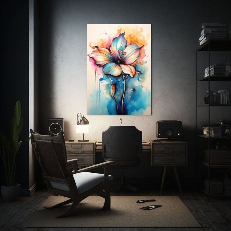 Cuadro Decorativo Flor Inspiradora Estilo 60x90cm-2