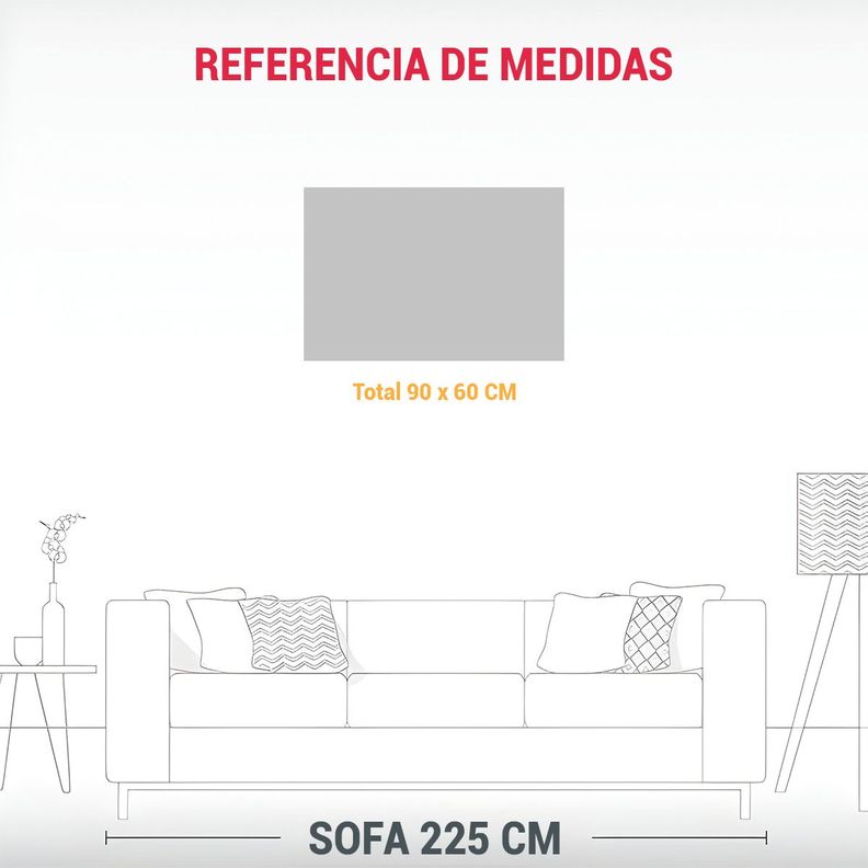 Arte De Pared Tonos Oficina: Hierbas Menta Arcoír 90x60cm-1