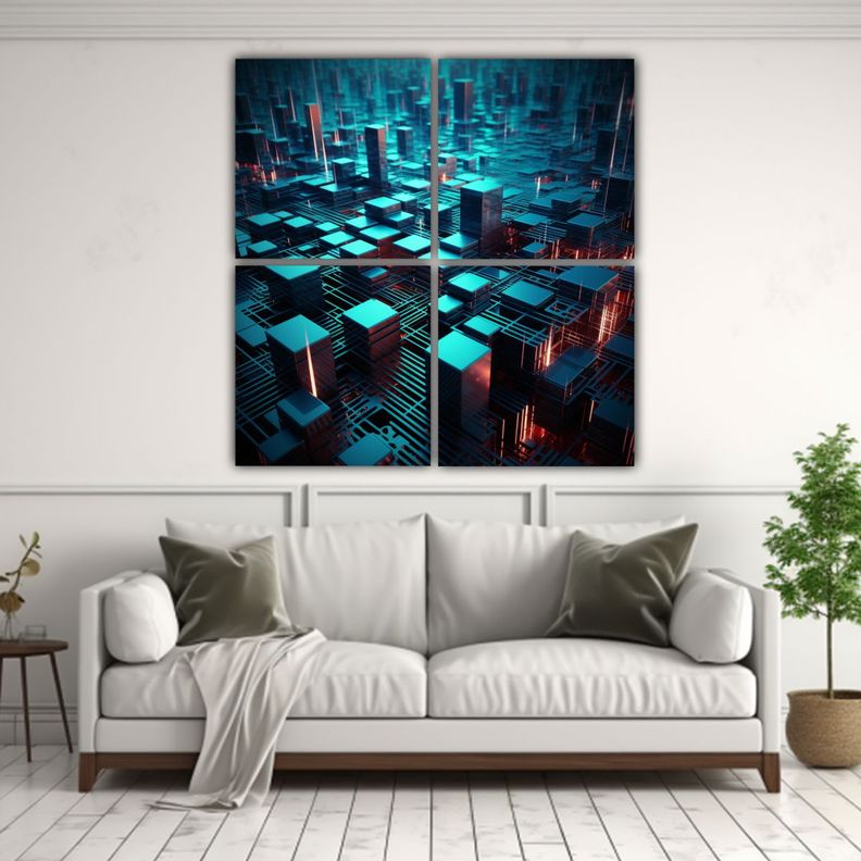 Cuadros Decorativos De Baño Con Tecnología 3D 60x60 Cm-2