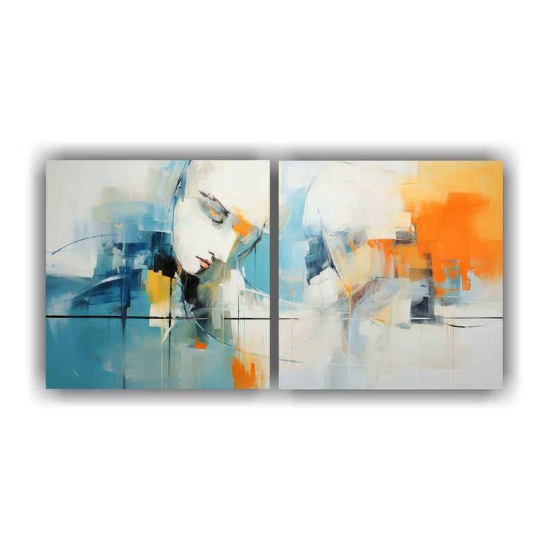 Dibujo Elegancia: Pintura Acrílica Abstracta 160x80 Cm-0