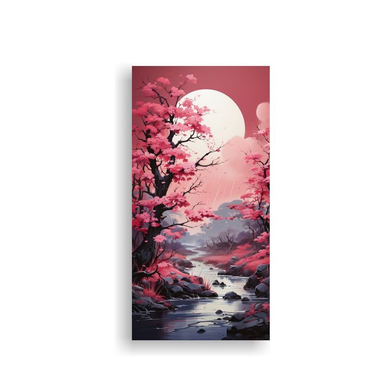 Pintura Decorativa Composición Fotografía Lineal 40x80cm-0