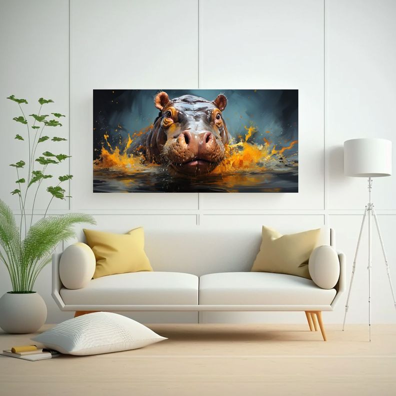 Cuadro En Bastidor Estilo Pintura Al Estilo Óleo  100x50cm-2