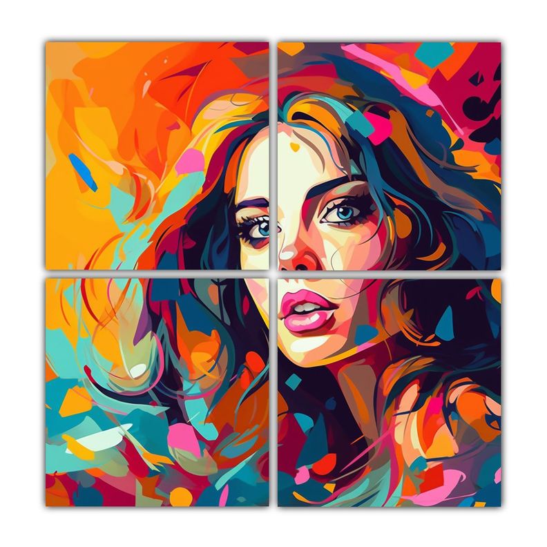 Pintura Por Numeros En Lienzo De Composicion 40x40 Cm