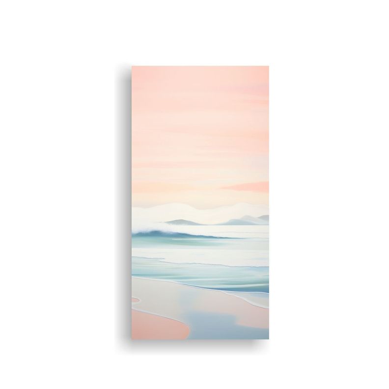Paisaje Sereno Amanecer En La Playa 30x60cm-0