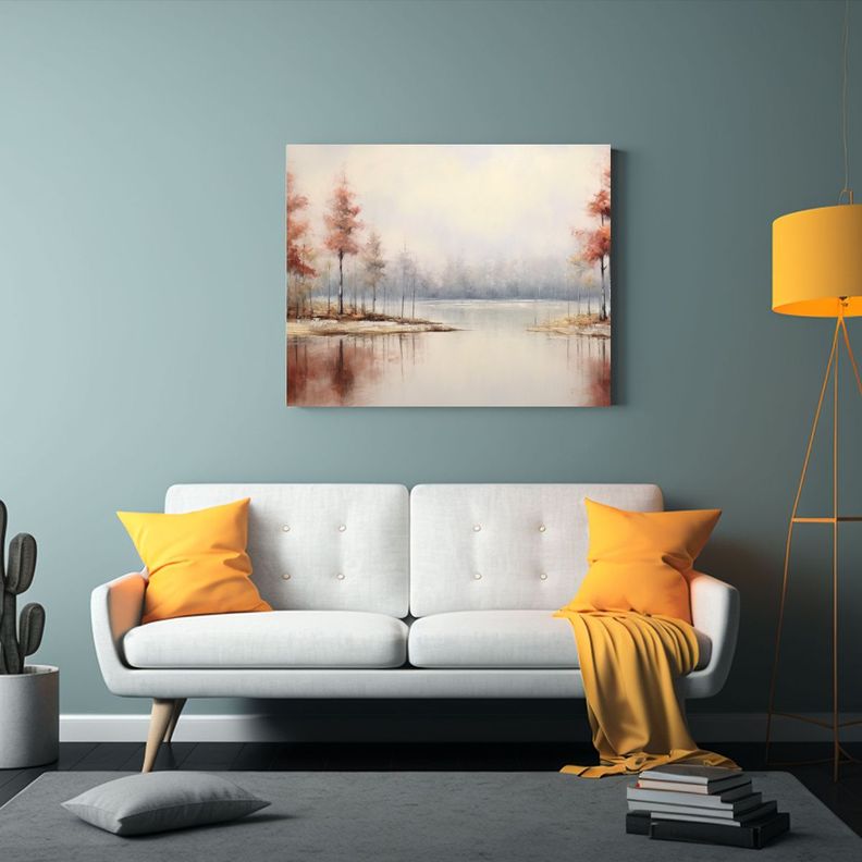 Pintura Al óleo Moderna Abstracta Realista Sobre Fondo Blan 30x20cm-2