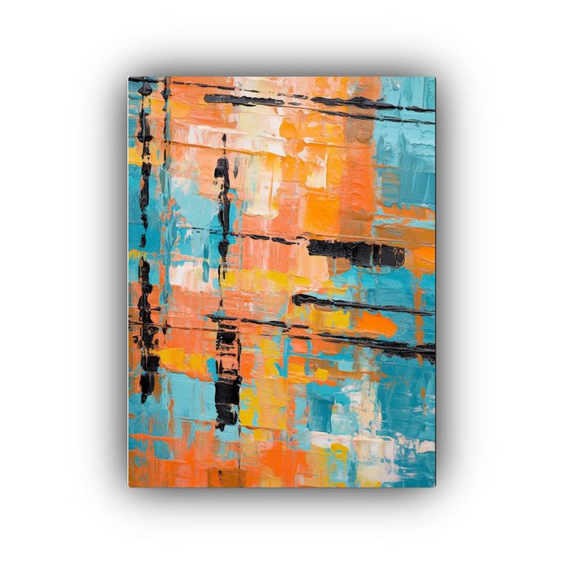Pintura Composición Living En Primer Plano, 50x65cm-0