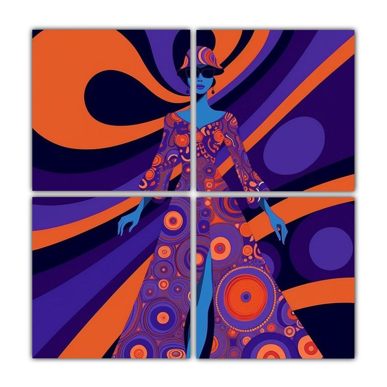 Pinturas Decorativas Ultravioleta Minimalistas De 100x100 Cm